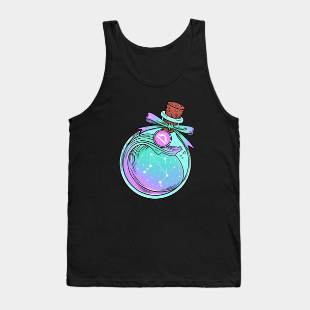 Zodiac Potion. Libra Tank Top by OccultOmaStore